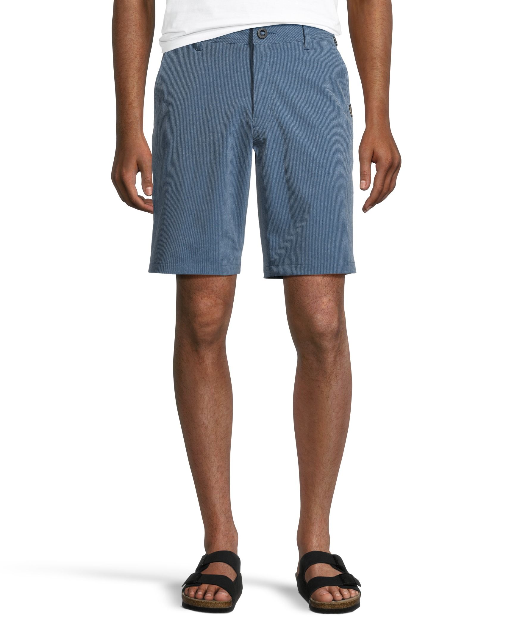 Short Hybride Hurley Homme Taille 34 - Bleu Et Vert Rayé - Léger - Chino De Plage