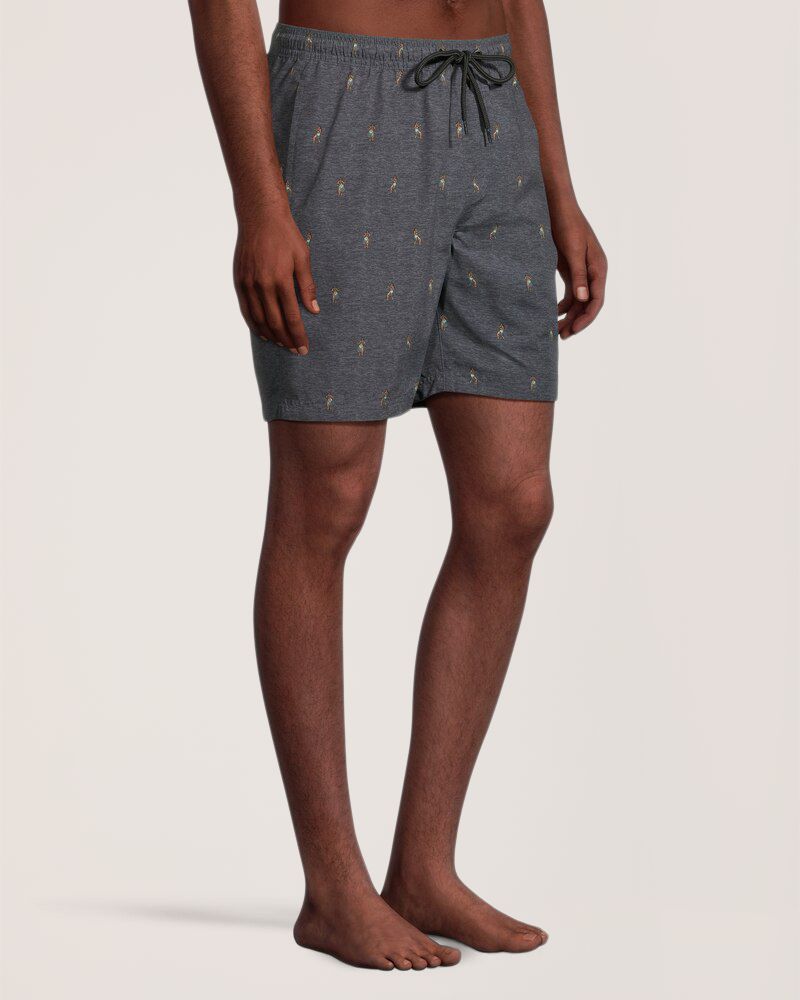 Bermuda de plage imprimé pour hommes, EXP