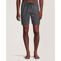 Bermuda de plage imprimé pour hommes, EXP Front_Flat