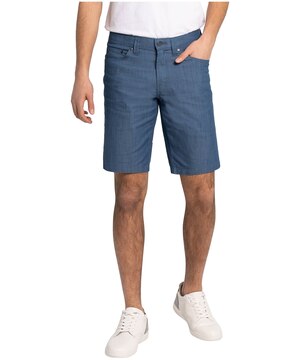Short chino extensible en sergé flammé pour hommes, Dennis, Lois