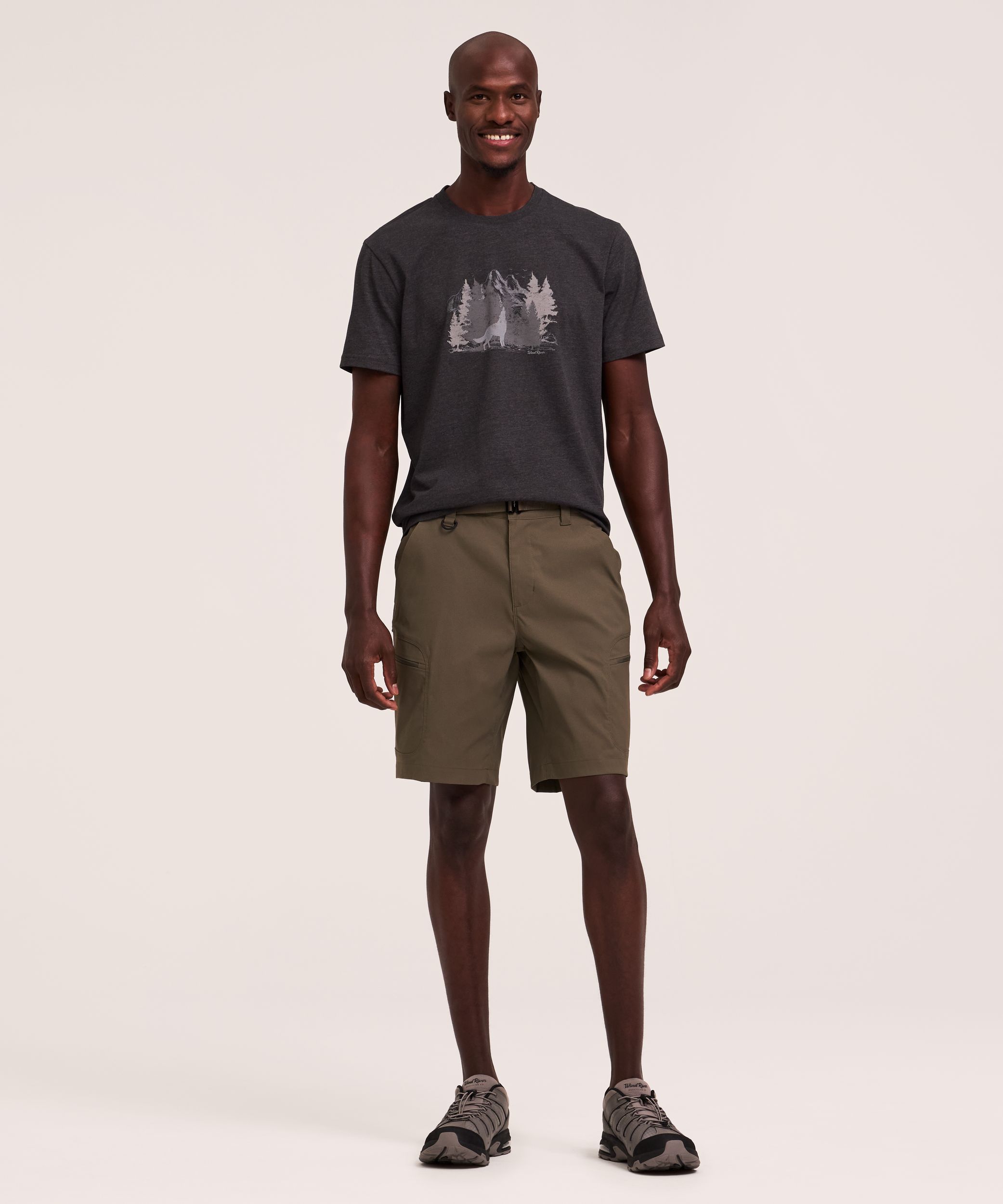 WindRiver Men's Hyper-Dri HD1 Water Repellent Hiking Shorts