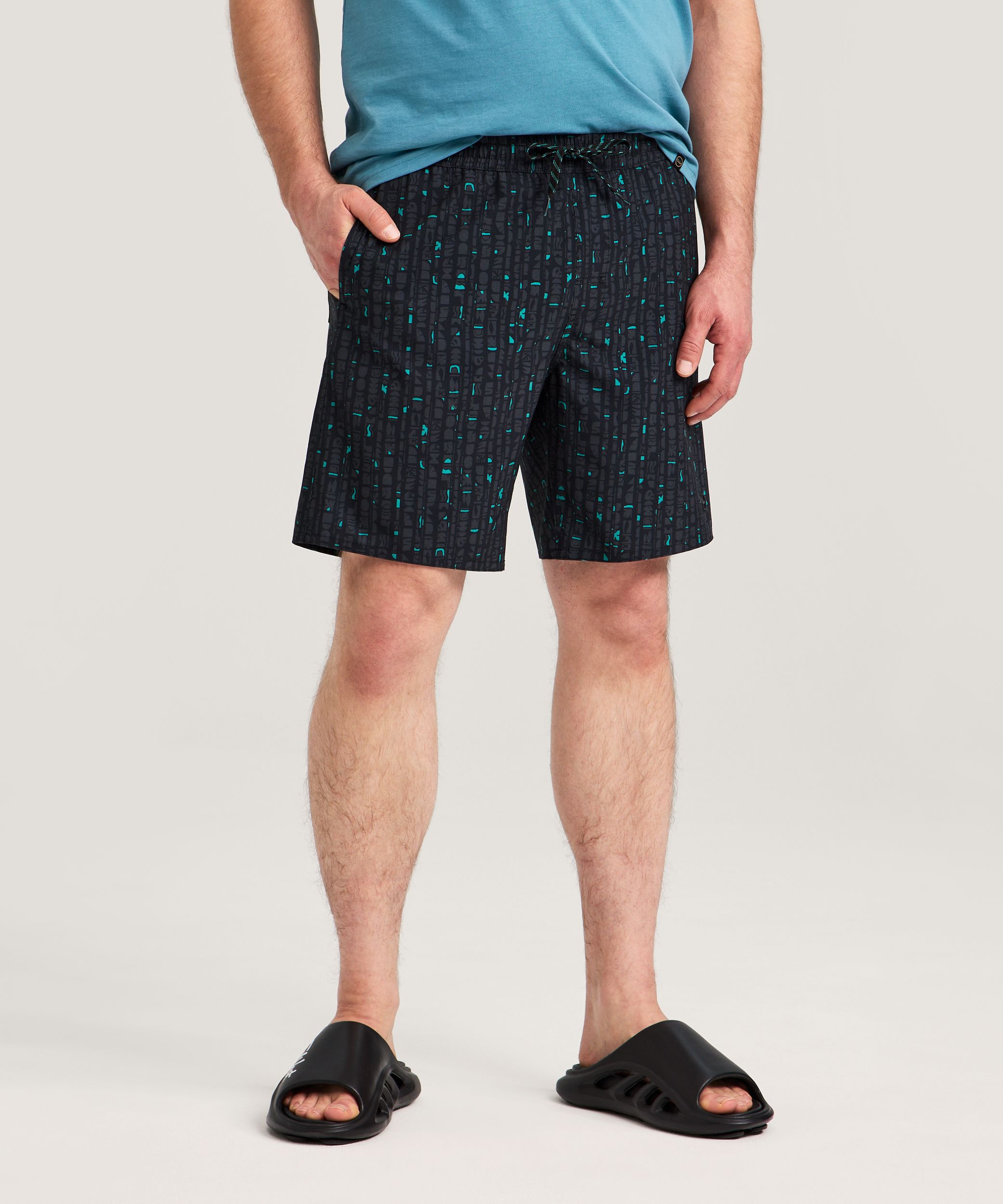 Bermuda de plage imprimé de 8&nbsp;pouces pour hommes, FarWest