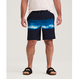 FarWest Men's Printed 8 Inch Swim Trunk Front_Flat