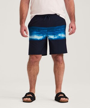 FarWest Men's Printed 8 Inch Swim Trunk