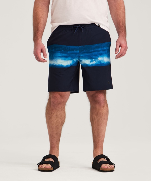 FarWest Men's Printed 8 Inch Swim Trunk