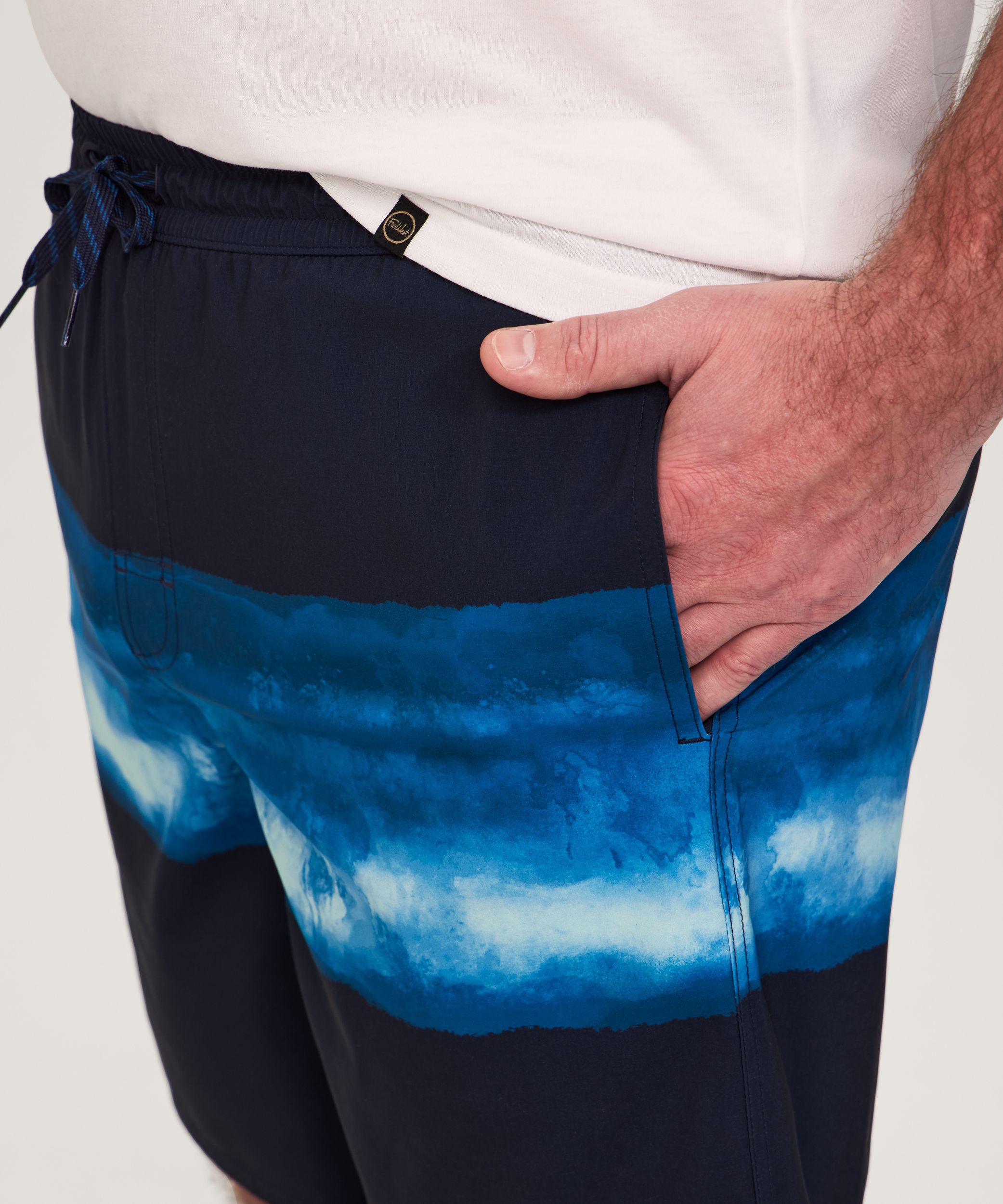 Bermuda de plage imprimé de 8&nbsp;pouces pour hommes, FarWest