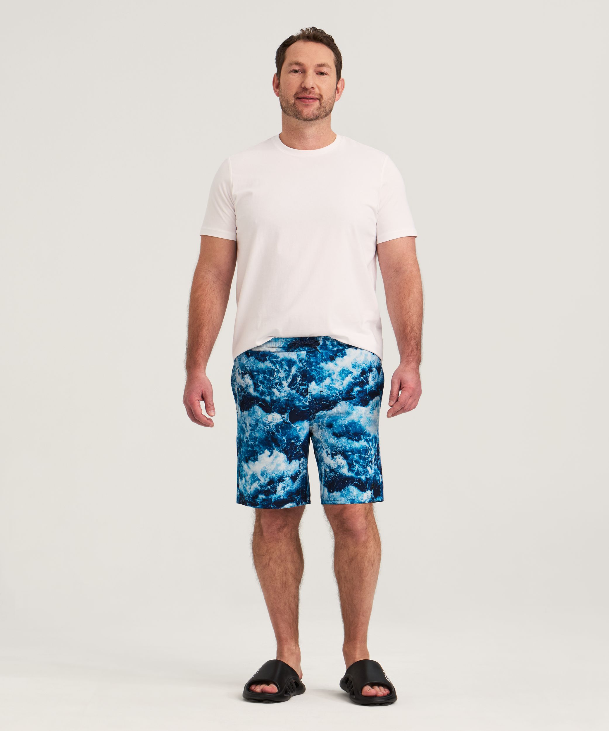 FarWest Men's Printed 8 Inch Swim Shorts