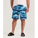 FarWest Men's Printed 8 Inch Swim Trunk Front_Flat