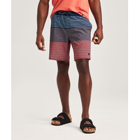 FarWest Men's Printed 8 Inch Swim Trunk Front_Flat