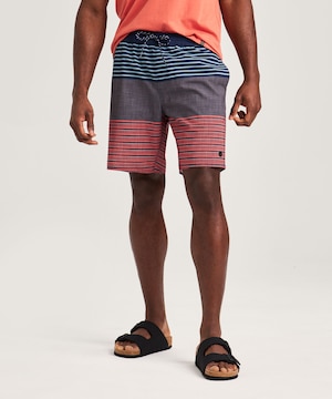 FarWest Men's Printed 8 Inch Swim Trunk