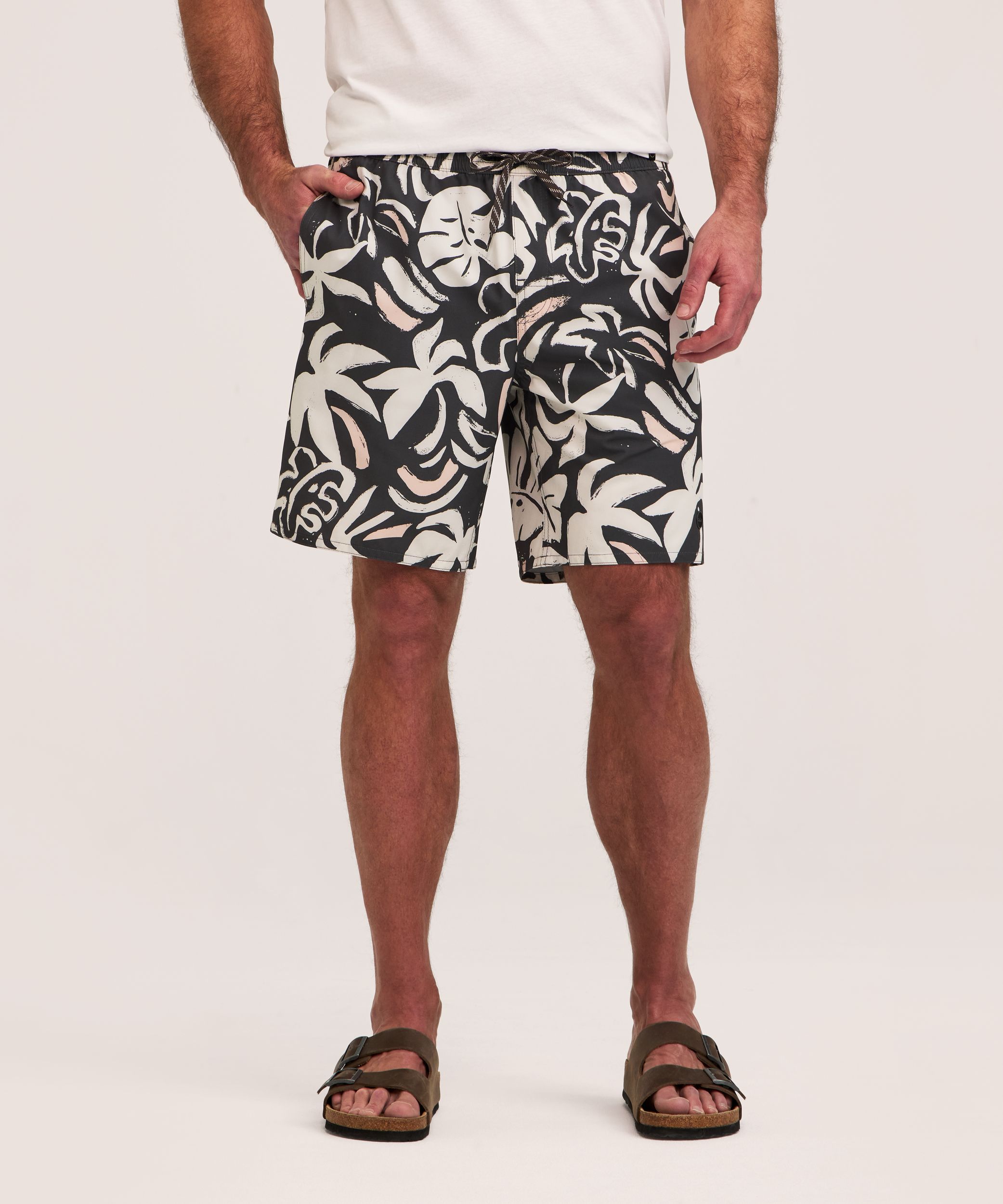 FarWest Men's Printed 8 Inch Swim Trunk