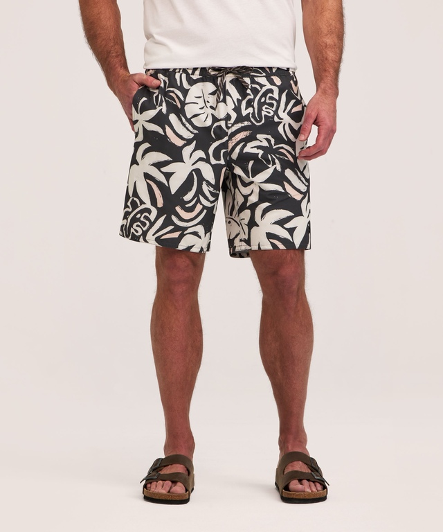 Bermuda de plage imprimé à entrejambe de 20 cm pour hommes, FarWest