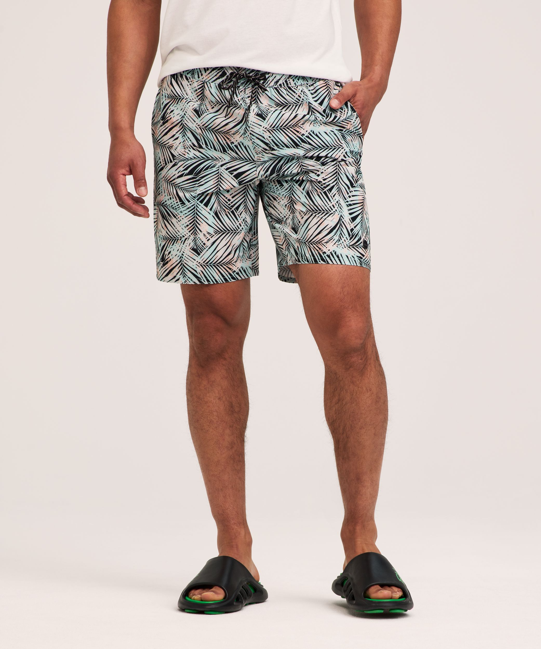 FarWest Men's Printed 8 Inch Swim Trunk