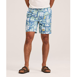 FarWest Men's Printed 8 Inch Swim Trunk Front_Flat