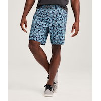 FarWest Men's Printed 8 Inch Swim Trunk Front_Angled_Left