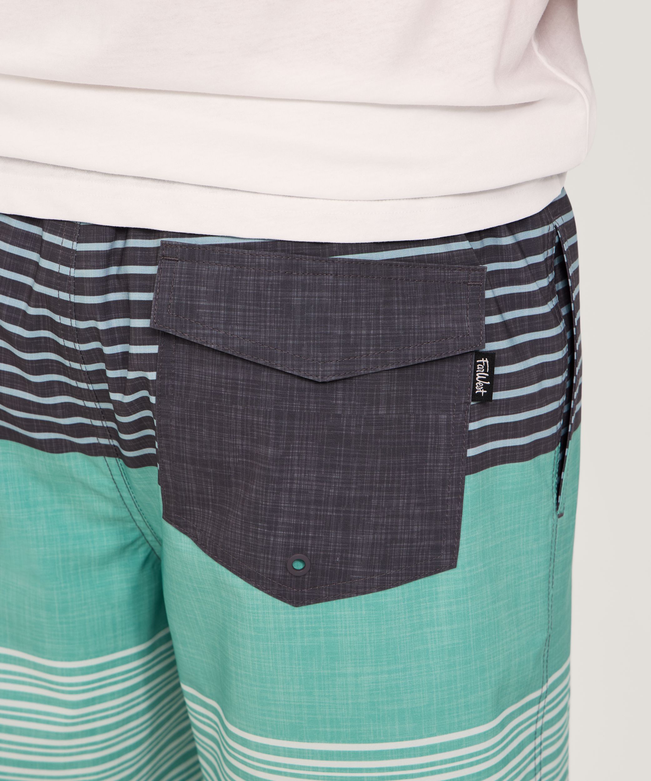 FarWest Men's Printed 8 Inch Swim Shorts