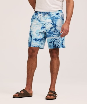 FarWest Men's Printed 8 Inch Swim Trunk