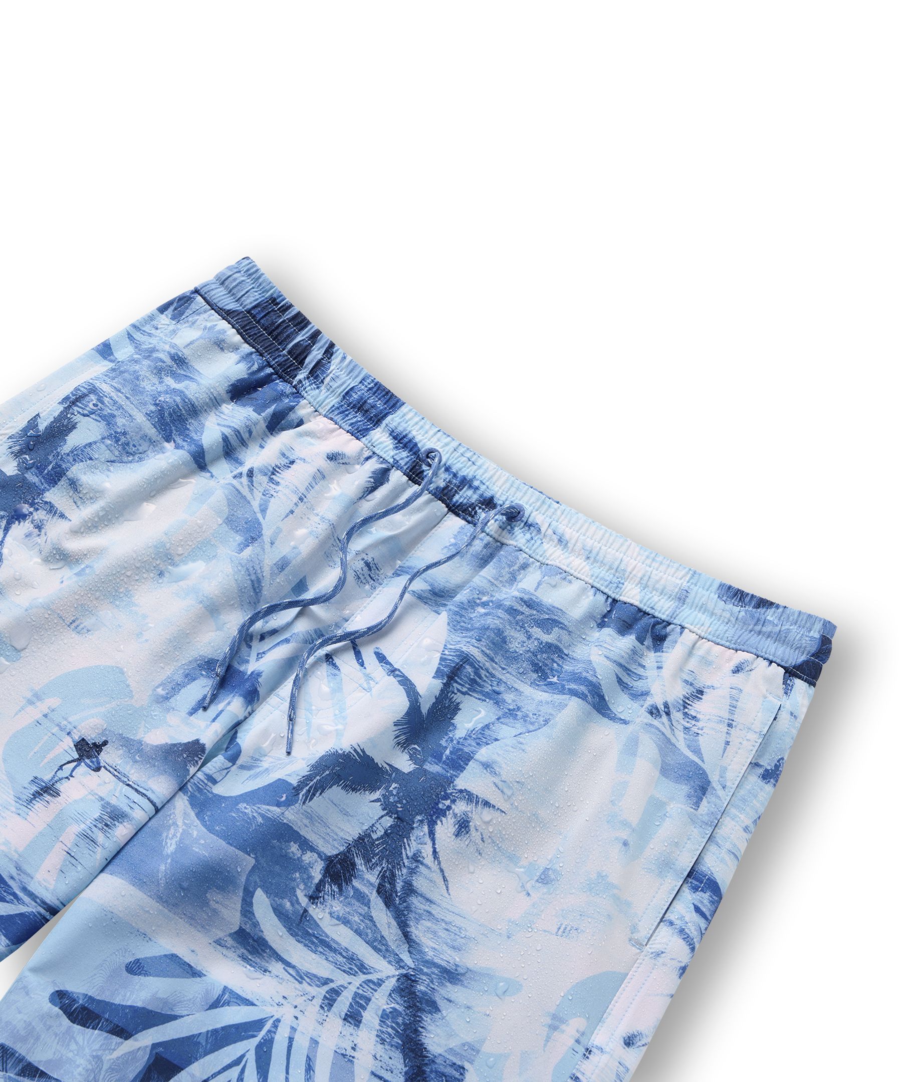 Bermuda de plage imprimé à entrejambe de 20&nbsp;cm pour hommes, FarWest