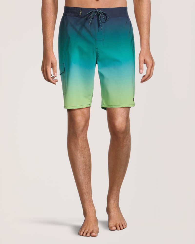 Short de surf à motif dégradé avec entrejambe de 23&nbsp;cm pour hommes, FarWest
