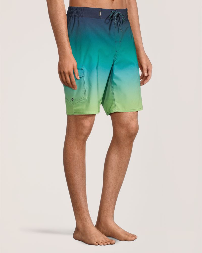Short de surf à motif dégradé avec entrejambe de 23&nbsp;cm pour hommes, FarWest