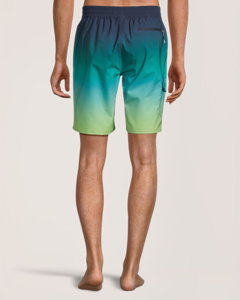 Short de surf à motif dégradé avec entrejambe de 23&nbsp;cm pour hommes, FarWest