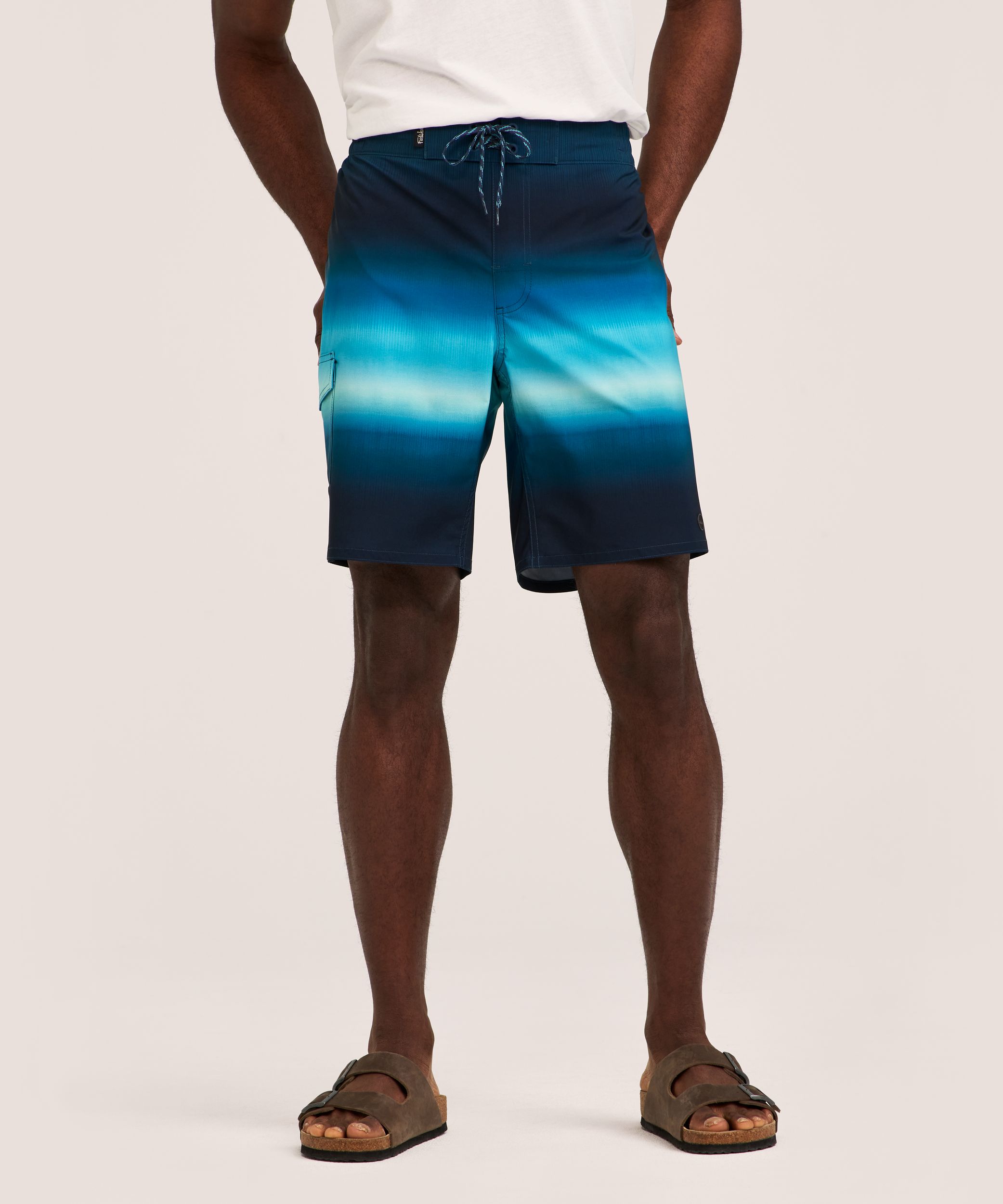 FarWest Men's Ombre 9 Inch Swim Shorts