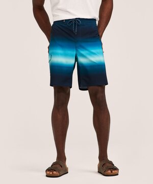 FarWest Men's Ombre 9 Inch E-Board Short