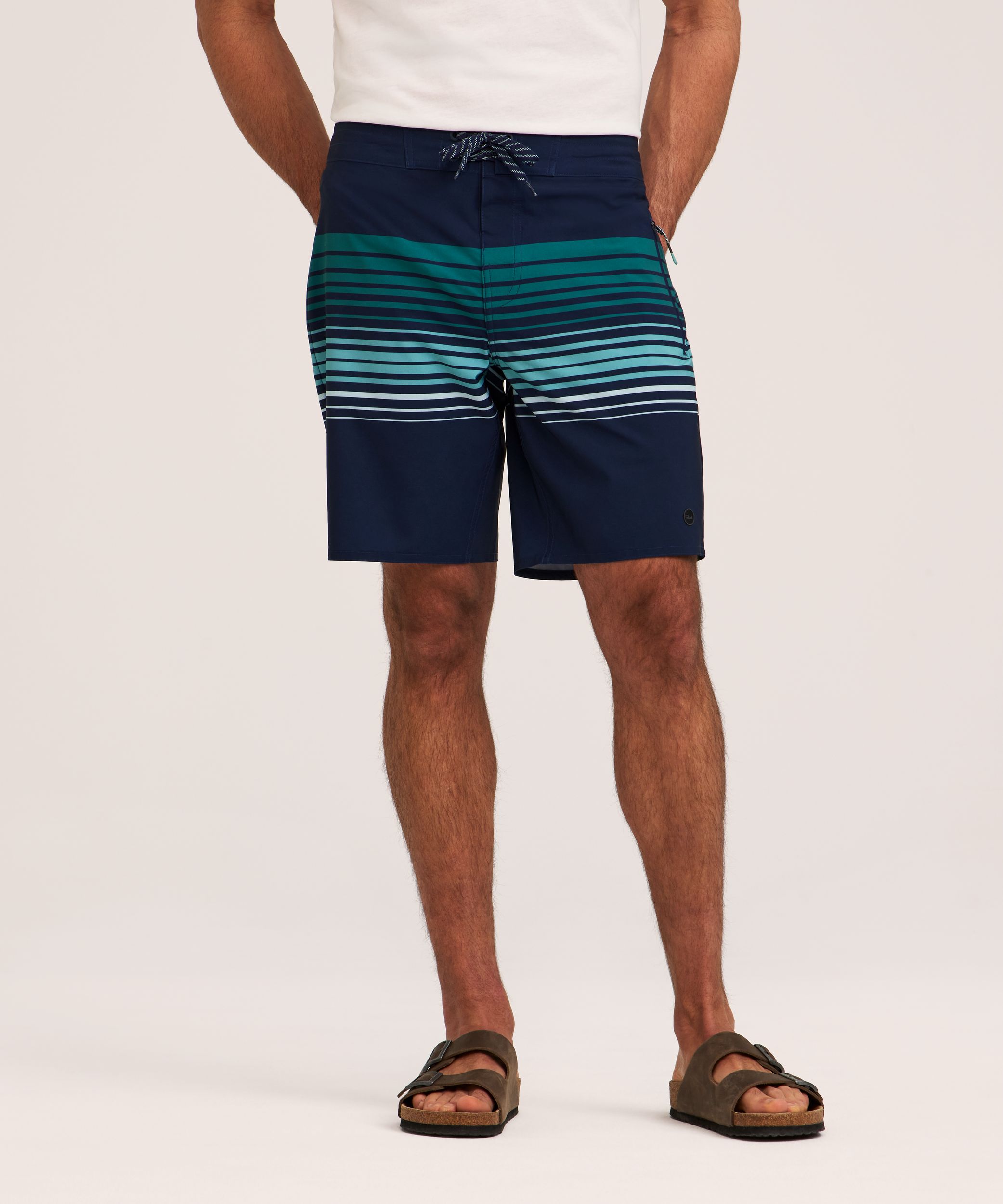 Short de surf rayé de 9&nbsp;po pour hommes, FarWest