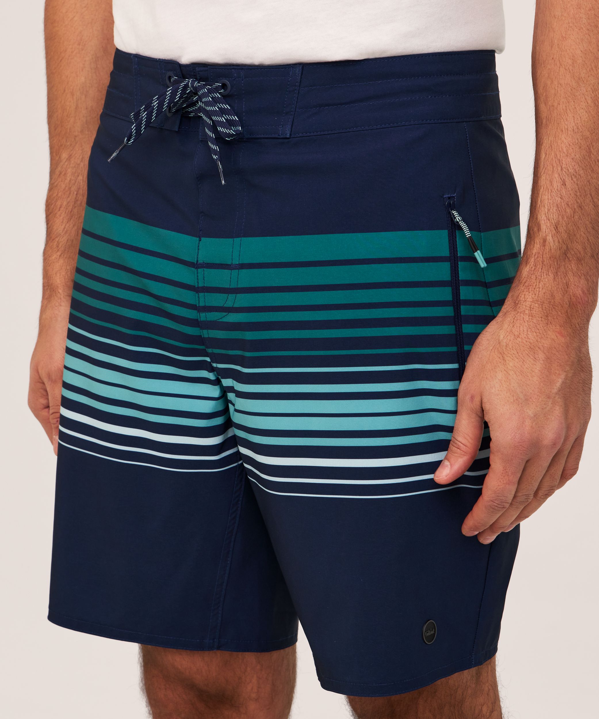 Short de surf rayé de 9&nbsp;po pour hommes, FarWest