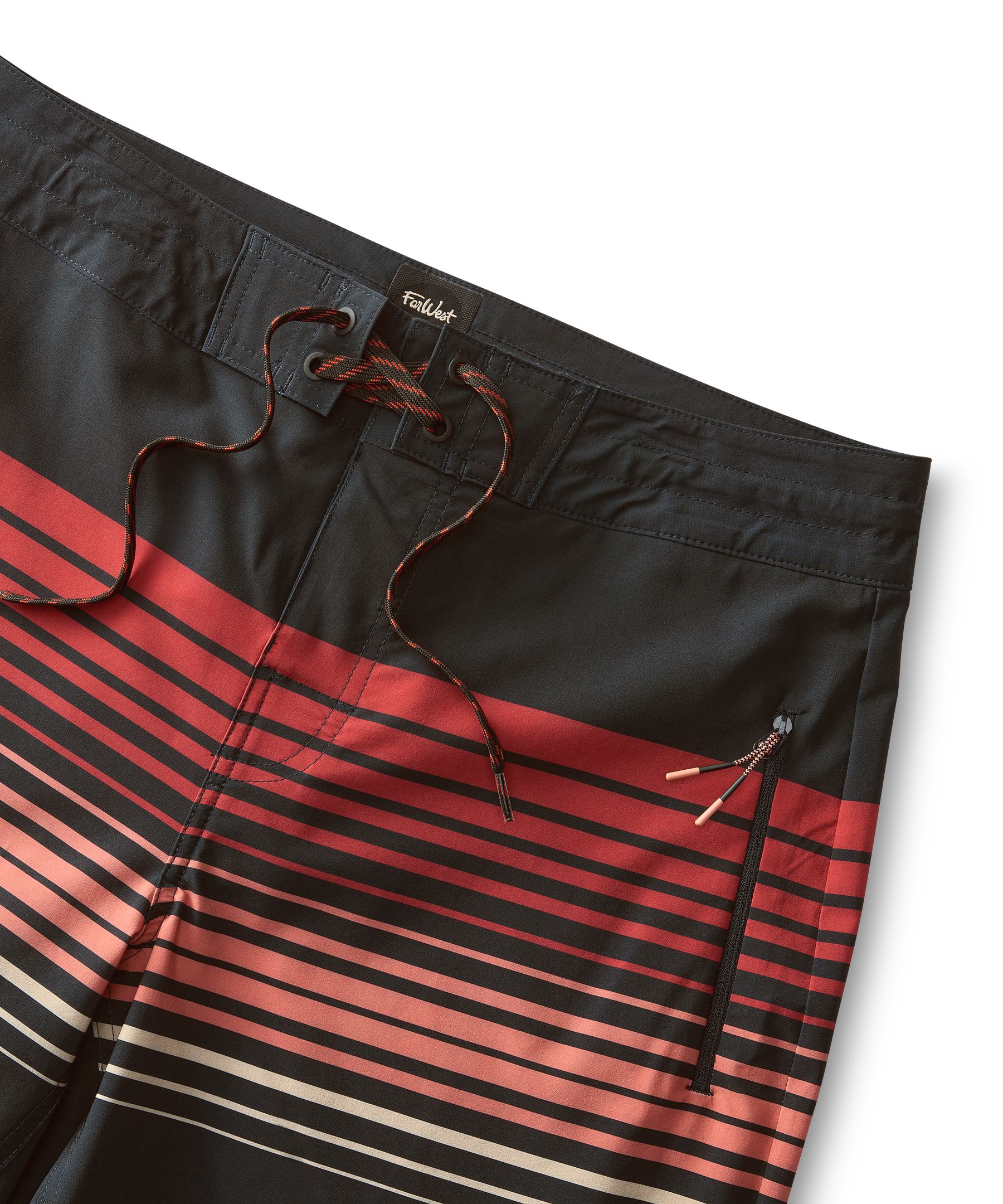 Short de surf rayé de 9&nbsp;po pour hommes, FarWest