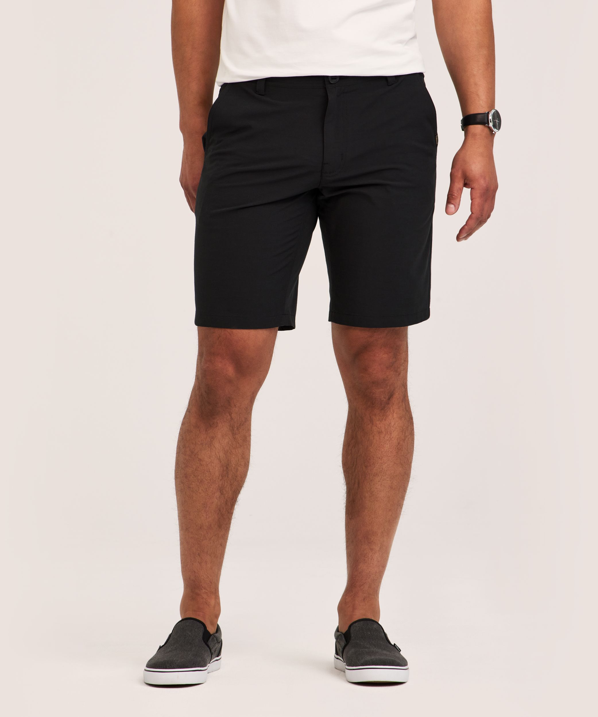 FarWest Men's End on End Stretch Textured Hybrid Shorts