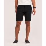 Short hybride extensible et texturé en tissu fil-à-fil pour hommes, FarWest Front_Flat
