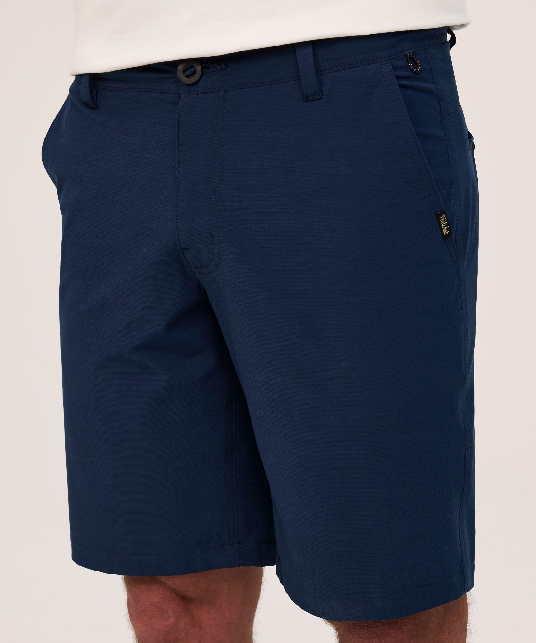 FarWest Men's End on End Stretch Textured Hybrid Shorts