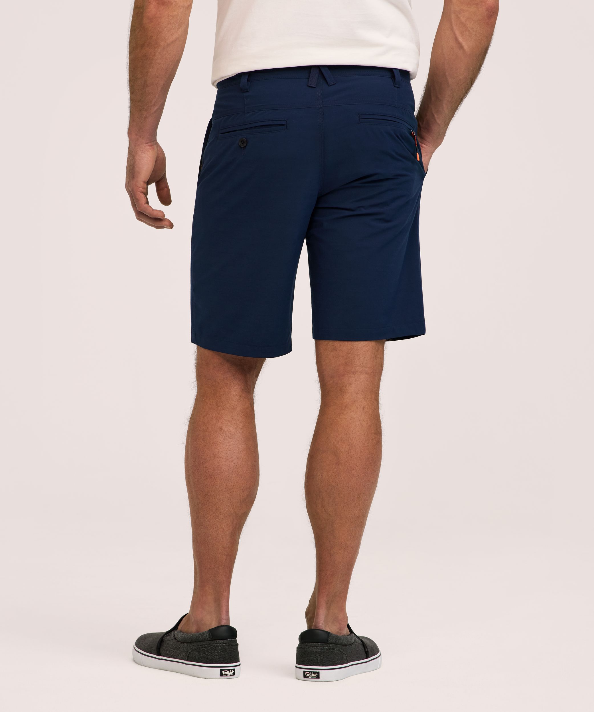 FarWest Men's End on End Stretch Textured Hybrid Shorts