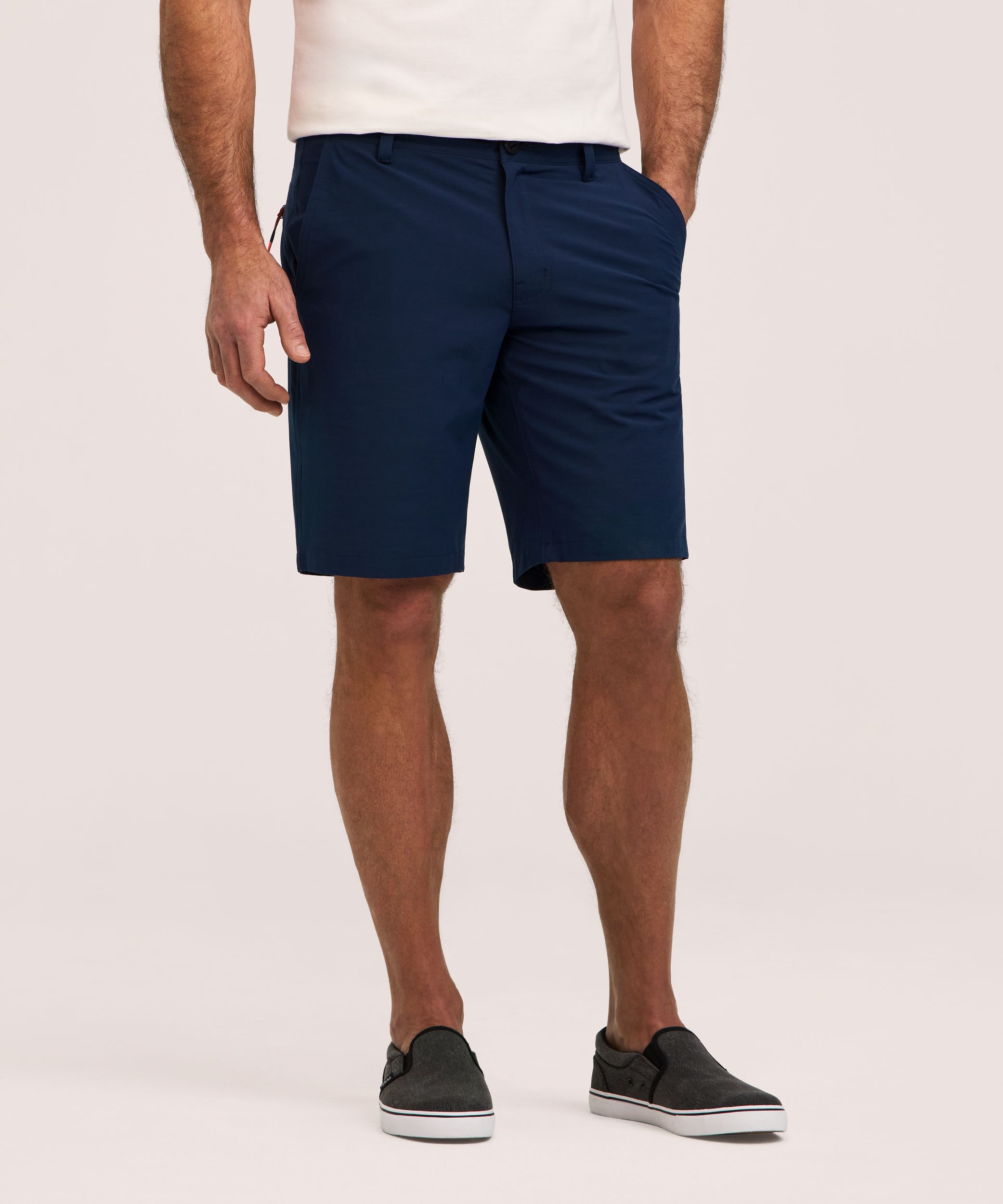 FarWest Men's End on End Stretch Textured Hybrid Shorts