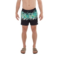 Short de natation style volley de 5 po pour hommes, Map Oh Buoy, SAXX Front_Flat