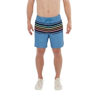Short de natation style volley de 7 po pour hommes, Oh Buoy, SAXX Front_Flat