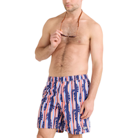 Short de natation style volley de 7 po pour hommes, Go Coastal, SAXX Front_Flat