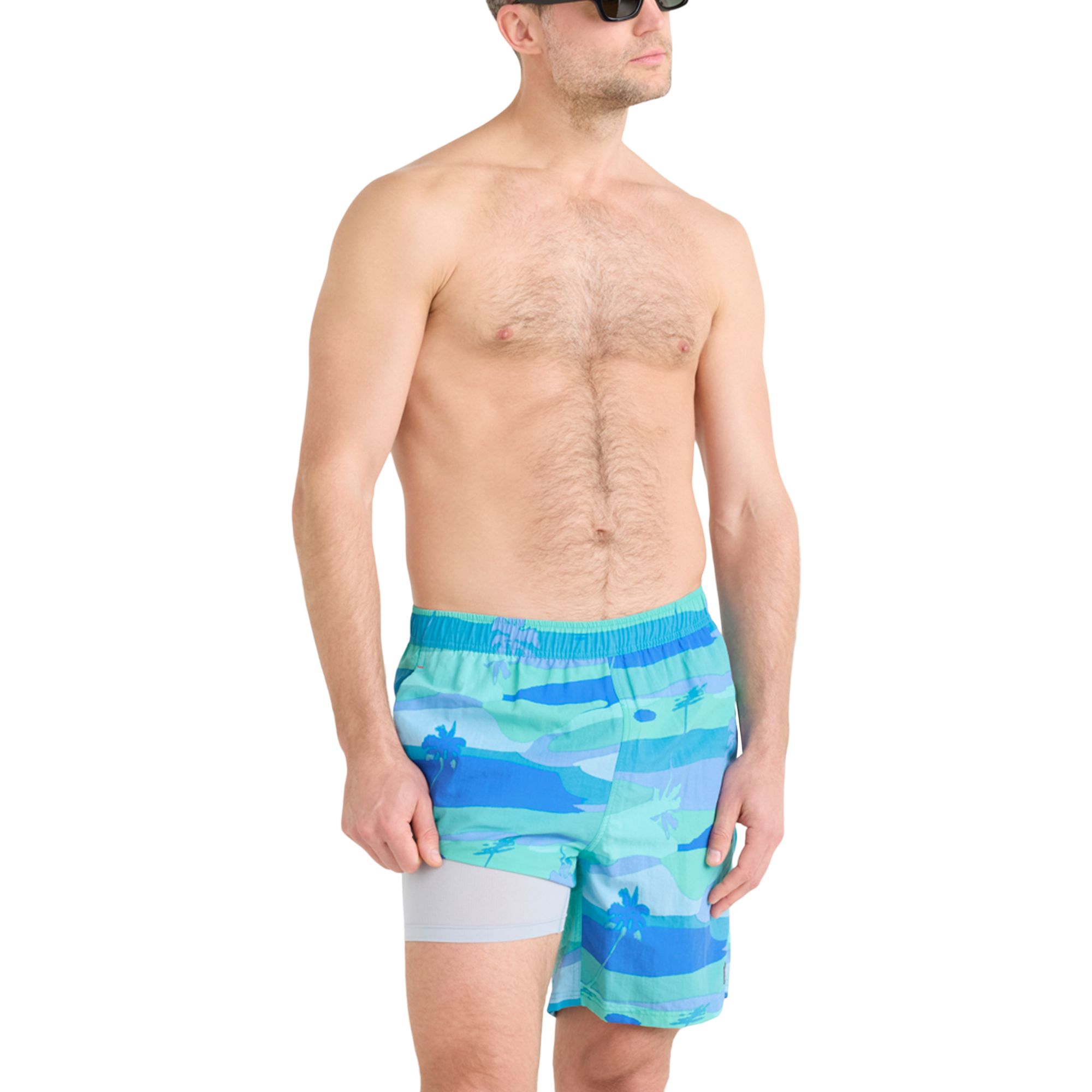 Short de natation style volley de 7&nbsp;po pour hommes, Go Coastal, SAXX