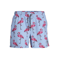 Bermuda de plage à motif fantaisie pour hommes, Maui AOP, Jack & Jones Front_Flat