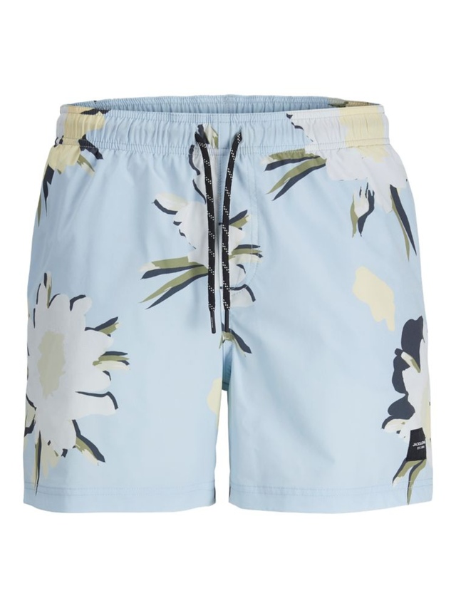 Bermuda de plage à motif fantaisie pour hommes, Maui Ocean Days, Jack & Jones