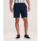 Denver Hayes Men's 8 Inch Linen Stretch Shorts Front_Flat