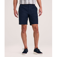 Denver Hayes Men's 8 Inch Linen Stretch Shorts Front_Flat