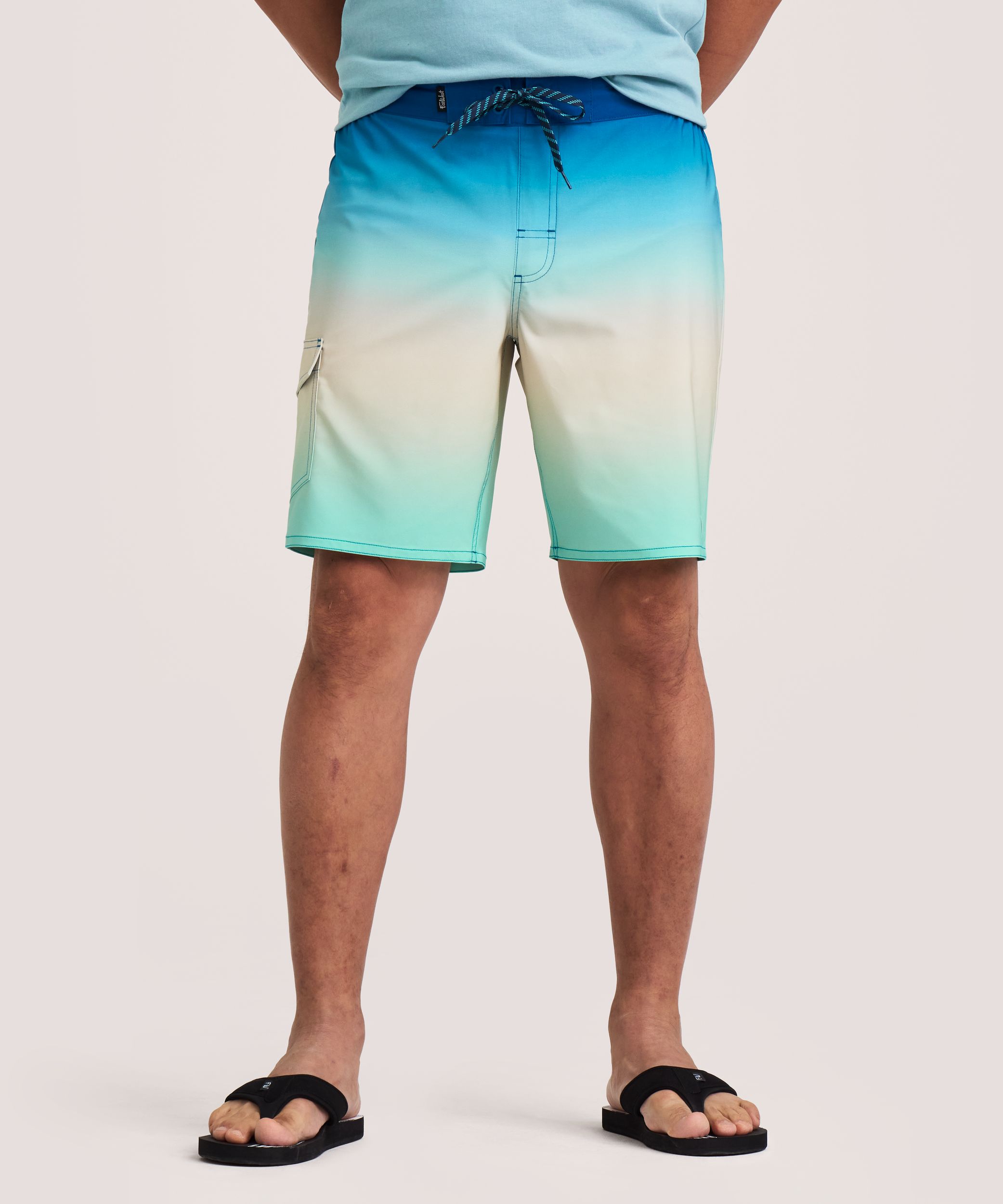 Short de surf à motif dégradé avec entrejambe de 23&nbsp;cm pour hommes, FarWest