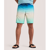 FarWest Men's Ombre 9 Inch E-Board Short Front_Flat
