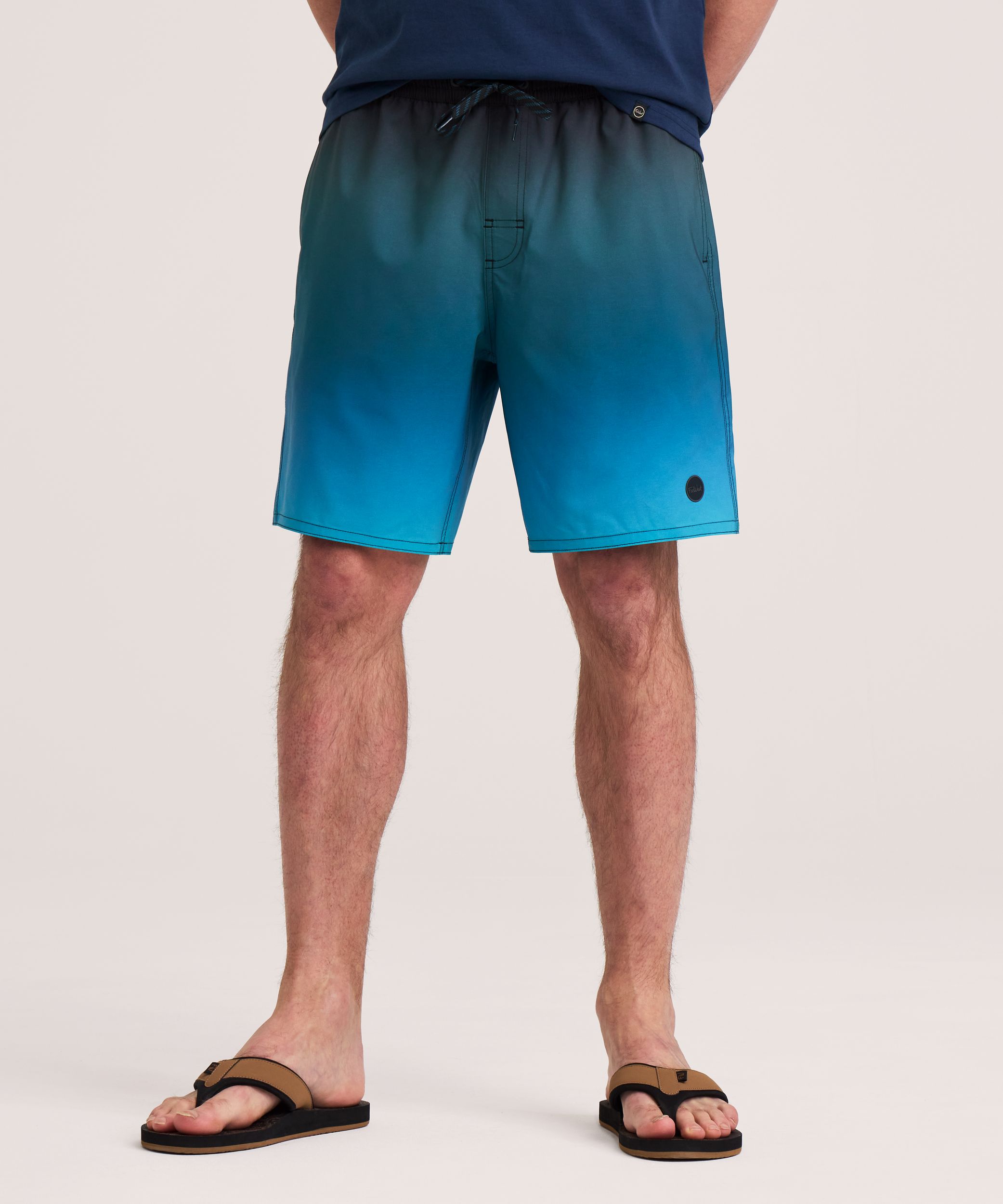 FarWest Men's Printed 8-in Monstera Swim Shorts