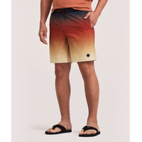 FarWest Men's Printed 8-in Monstera Swim Shorts
