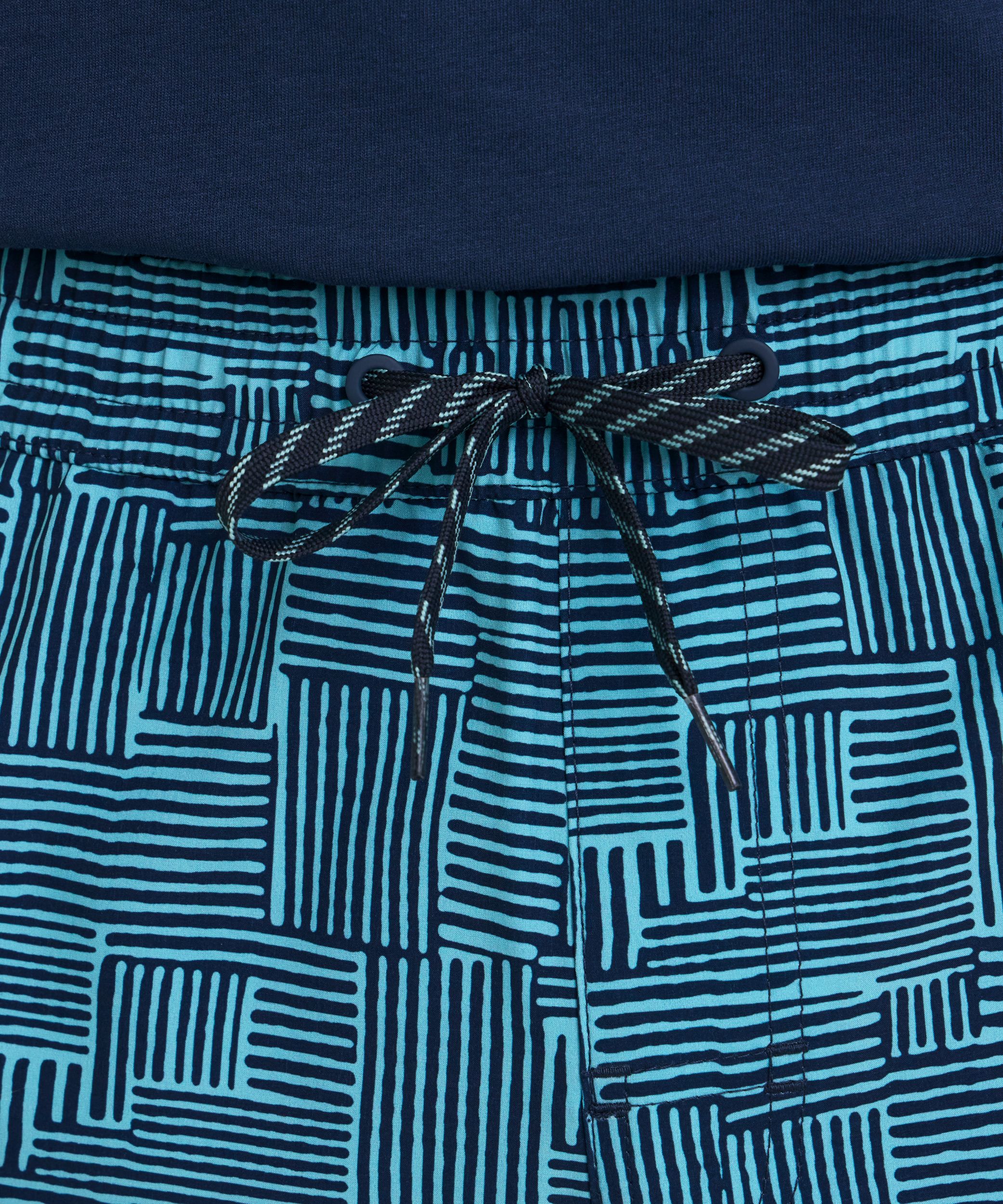 FarWest Men's Printed 8-in Monstera Swim Shorts