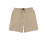 Silver Men's Linen Shorts Front_Flat