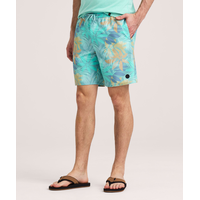 FarWest Men's Printed 8-in Monstera Swim Shorts